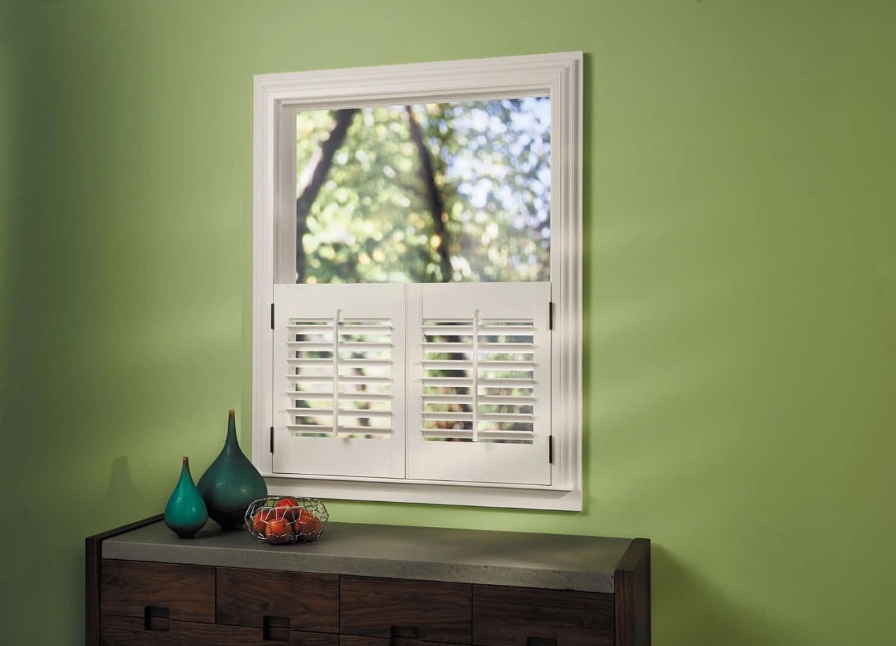 Updating Your Dining Room Windows, Hunter Douglas Heritance® Wood Shutters near Windham, New Hampshire (NH)